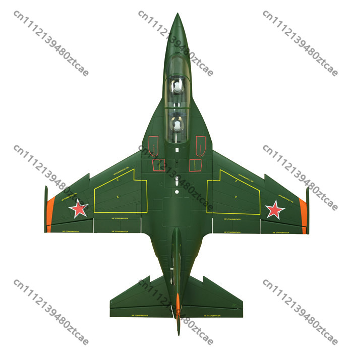 Rc Airplane Electric Landing Gear Retract - Yak-130 70mm EDFジェット、グリーン塗装6S PNP電動RC飛行機、12ブレードダクトファン練習機、格納式着陸装置付き