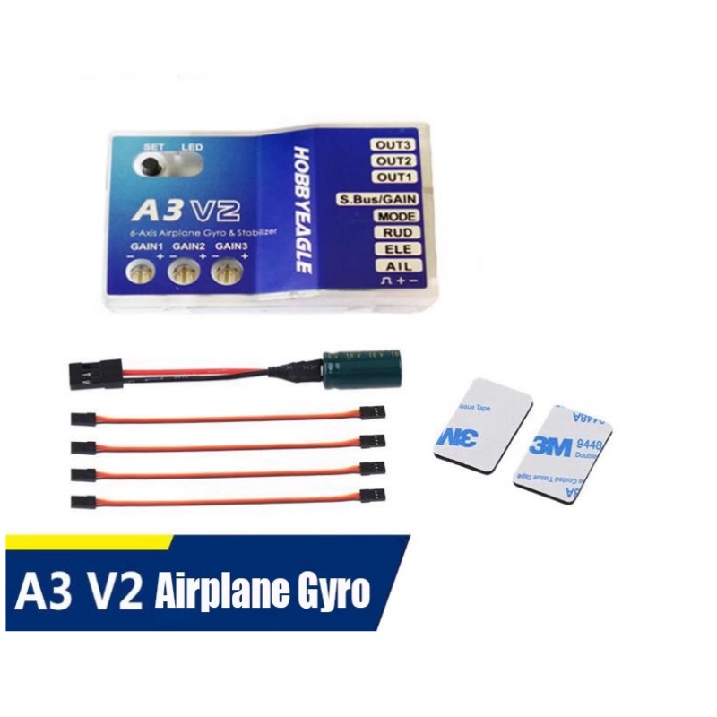 Rc Airplane Flight Controller Gyro - A3 V2 フライトコントローラー スタビライザー 3軸ジャイロ F