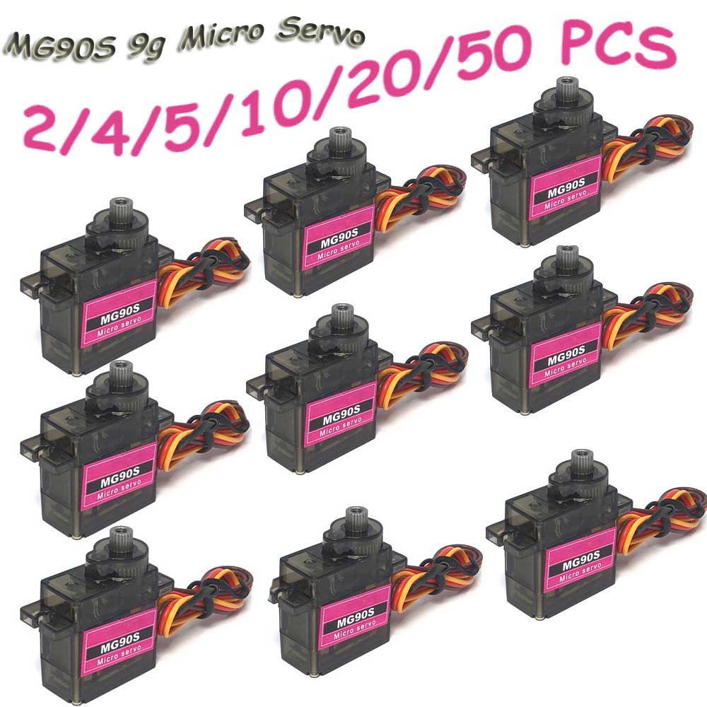 Rc Plane Servo 9G Metal Gear Micro - 2-50個 MG90S 9g マイクロサーボ メタルギア 180