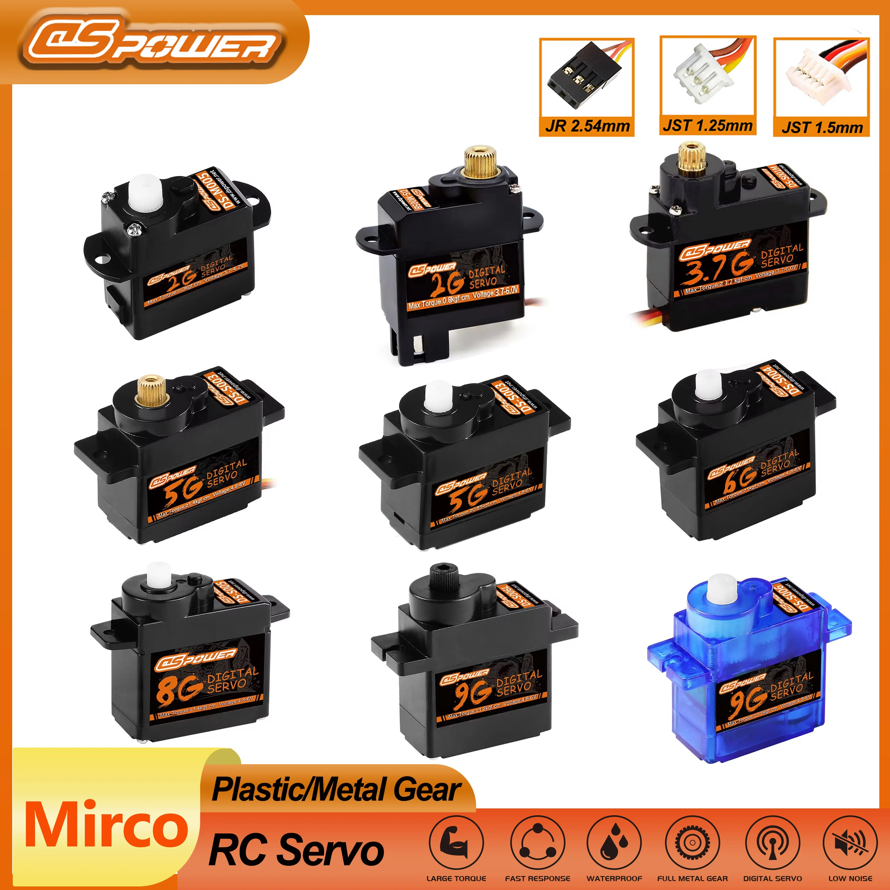 Rc Plane Servo 9G Metal Gear Micro - DSPOWER 2 グラム 3.7 グラム 4.3
