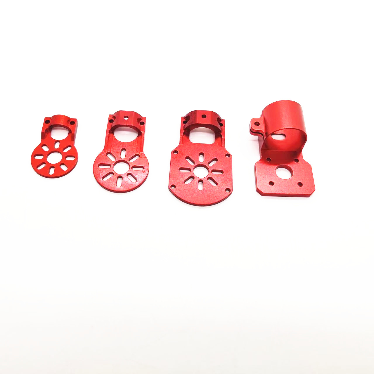 Rc Airplane Motor Mount Aluminum - RC飛行機用モーターシート,カーボンチューブ,エンジンマウントブラケット,ネジ付きアダプター,12mm, 16mm, 18mm, 4個に適合