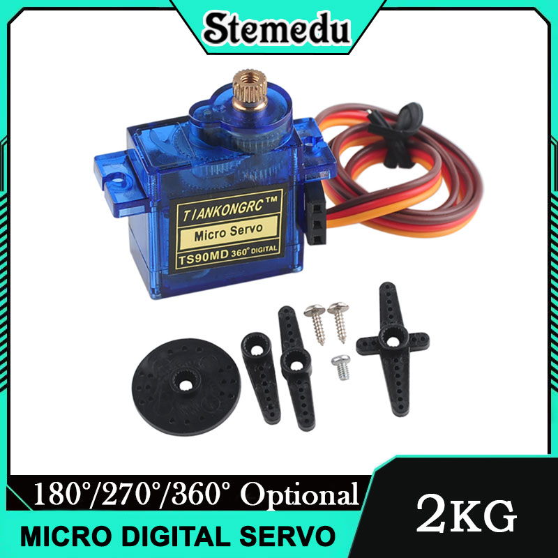 Rc Plane Servo 9G Metal Gear Micro - 9g マイクロサーボ メタルギア 90/180/270 ° 角度制御