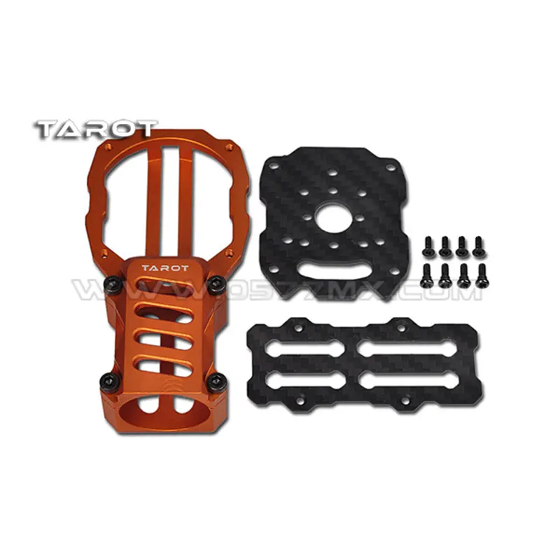 Rc Airplane Motor Mount Aluminum - Tarot CNCアルミニウムモーターマウントシート、diy rcドローン、黒またはオレンジ、25mm、tl9602、tl9603、1個