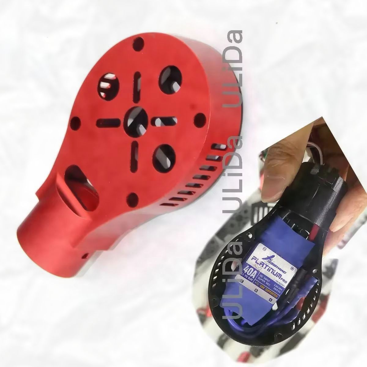 Rc Airplane Motor Mount Aluminum - CNCアルミ合金製モーターマウントホルダー（クアッドコプター・マルチコプター用、30mmチューブアーム対応）