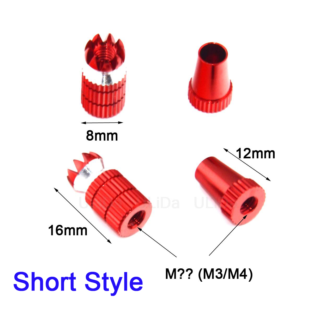 Rc Airplane Motor Mount Aluminum - アルミニウム製RCロッカーヘッド 3mm 4mm M4。JR、フタバ、FrSkyのRCカー用送信機スティックエンド、モーターマウントホルダー。