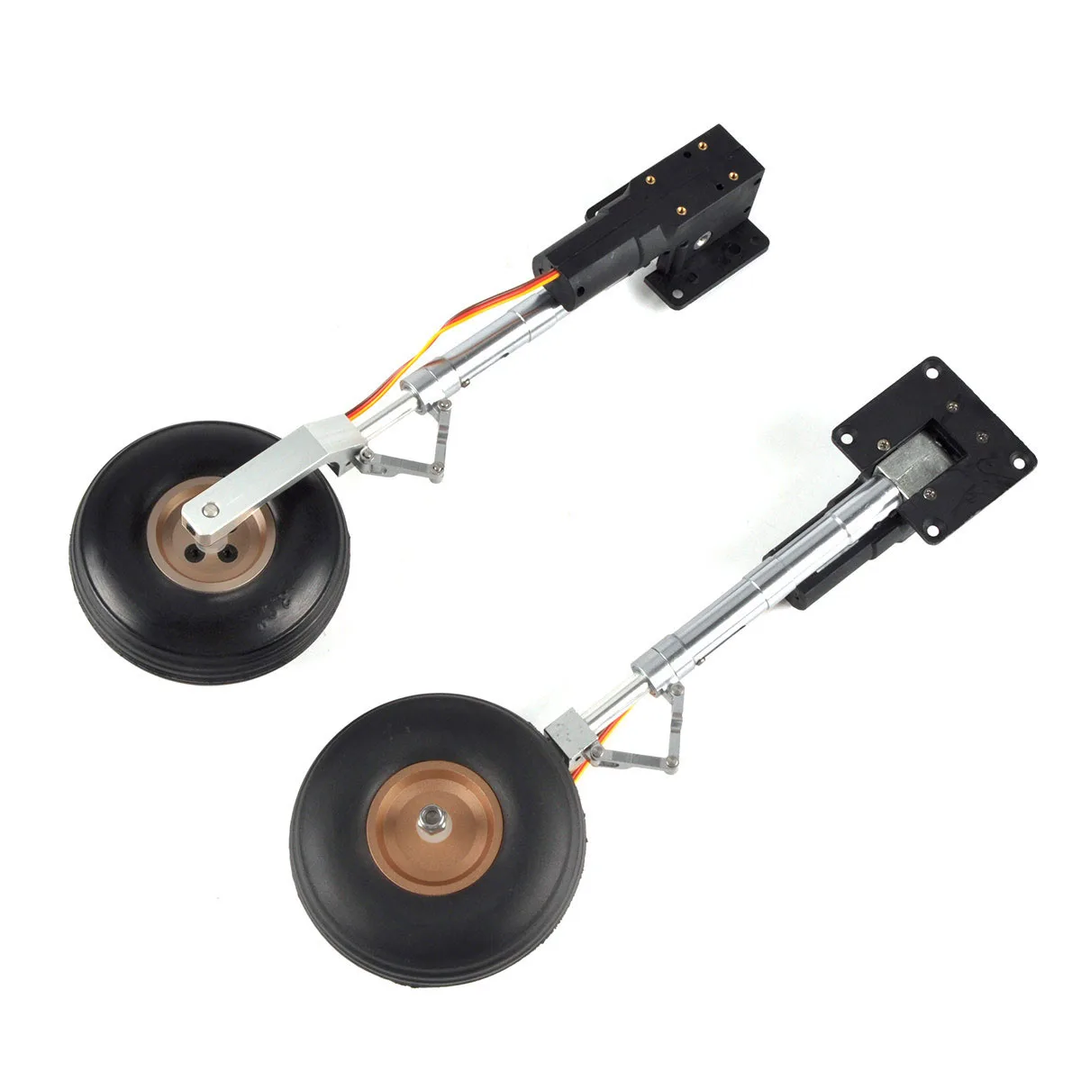 ホイール付き格納式着陸装置,金属製ステアリングシート,防振, - Rc Airplane Electric Landing Gear Retract のレビューと価格