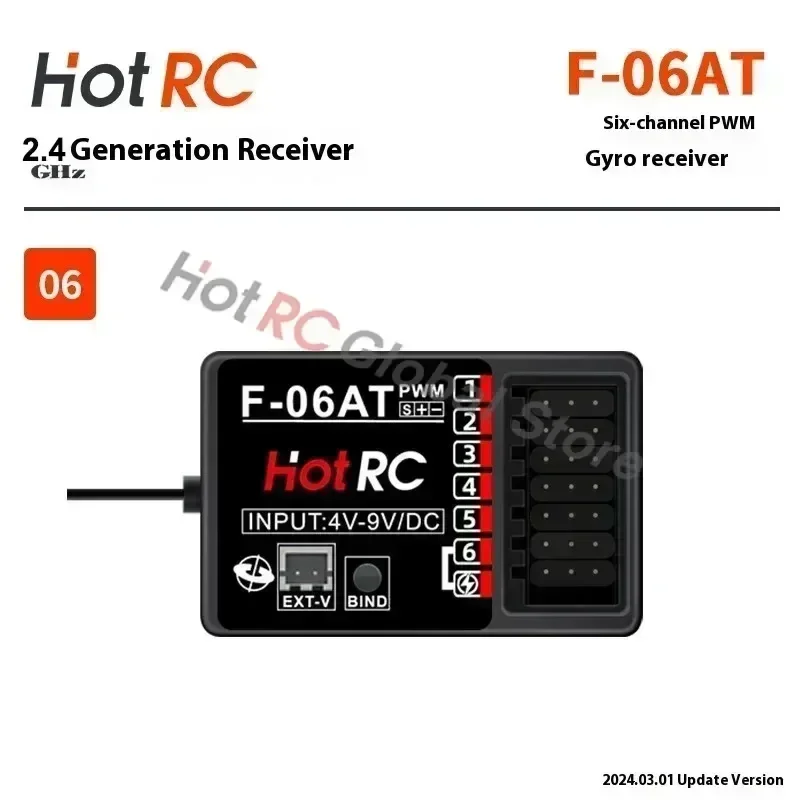 HOTRC 2.4Ghz 4/6/8チャンネル F-04A  - Rc Airplane Flight Controller Gyro のレビューと価格