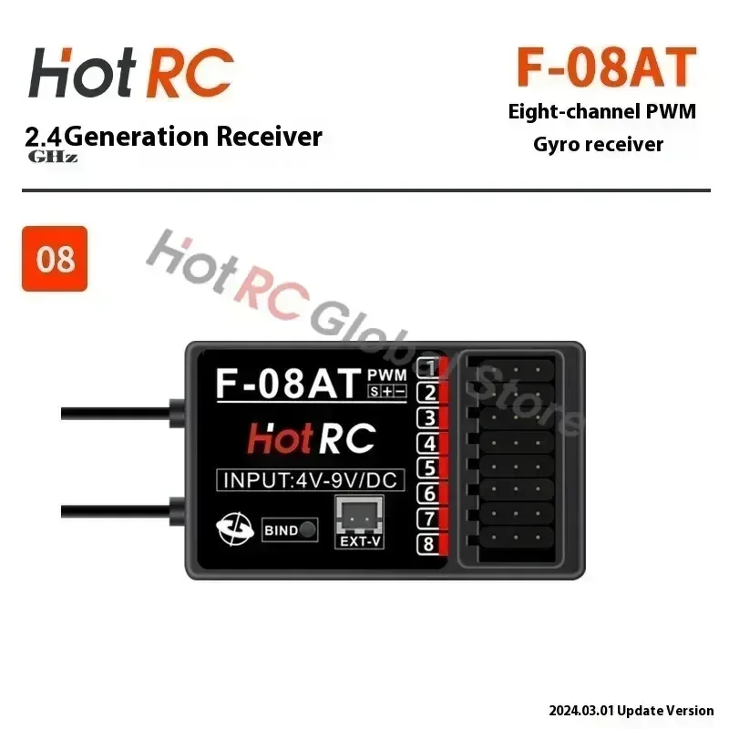 HOTRC 2.4Ghz 4/6/8チャンネル F-04A  - Rc Airplane Flight Controller Gyro のレビューと価格