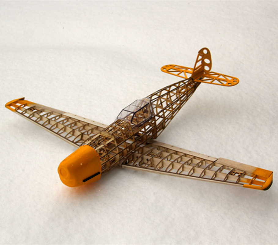 フレーム付き木製飛行機飛行機キット,モデル構築,bf109, - Rc Airplane Balsa Wood Kit Laser Cut のレビューと価格