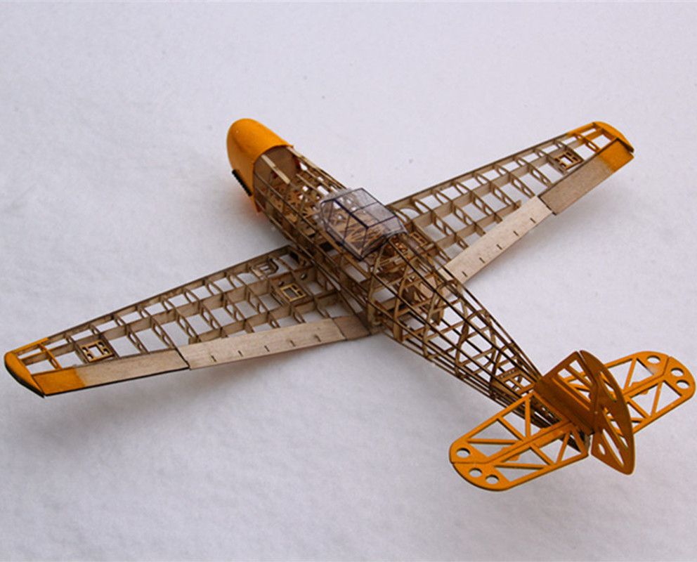 フレーム付き木製飛行機飛行機キット,モデル構築,bf109, - Rc Airplane Balsa Wood Kit Laser Cut のレビューと価格