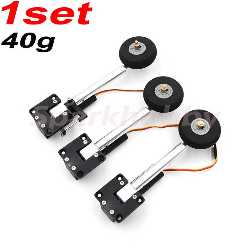 Rc飛行機着陸装置,1セット,40g,格納式金属ウォームタイ - Rc Airplane Electric Landing Gear Retract のレビューと価格