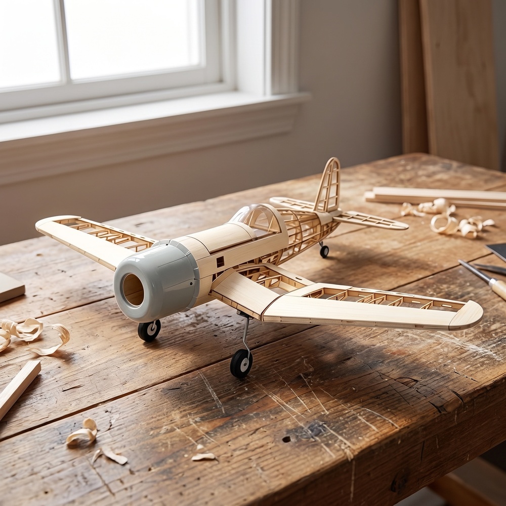 F4U コルセア 1000mm（39.3インチ）バルサ材製  - Rc Warbird Balsa Model Airplane のレビューと価格