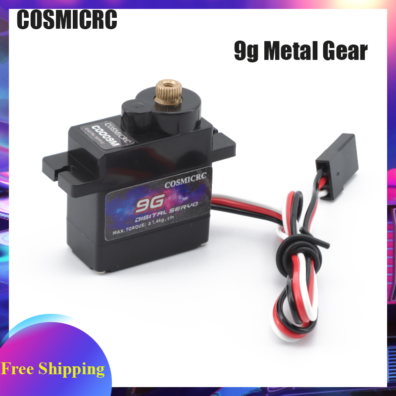 COSMICRC デジタルサーボ 1/4個入り 9g メタル - Rc Plane Servo 9G Metal Gear Micro のレビューと価格