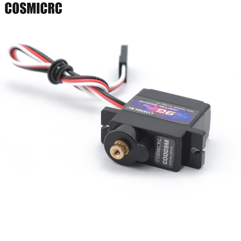 COSMICRC デジタルサーボ 1/4個入り 9g メタル - Rc Plane Servo 9G Metal Gear Micro のレビューと価格