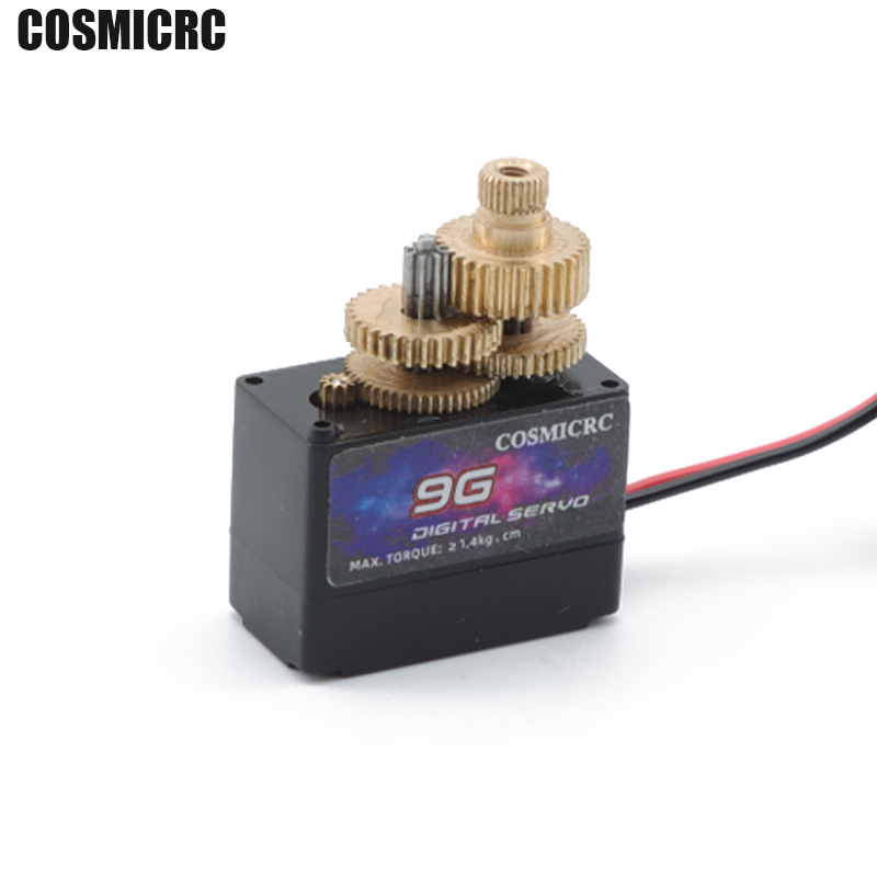COSMICRC デジタルサーボ 1/4個入り 9g メタル - Rc Plane Servo 9G Metal Gear Micro のレビューと価格