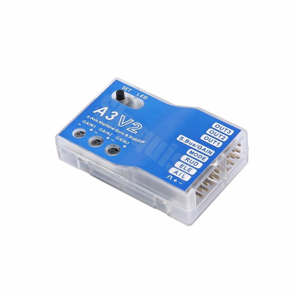 飛行機3軸ジャイロスコープa3 V2,高品質のフライトコント - Rc Airplane Flight Controller Gyro のレビューと価格