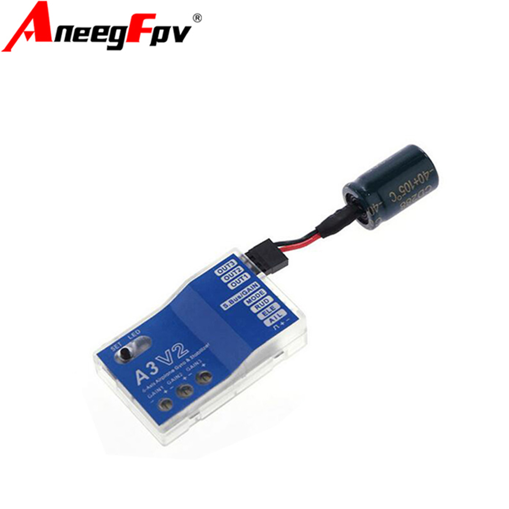 高品質3軸ジャイロA3 V2飛行機フライトコントローラースタ - Rc Airplane Flight Controller Gyro のレビューと価格