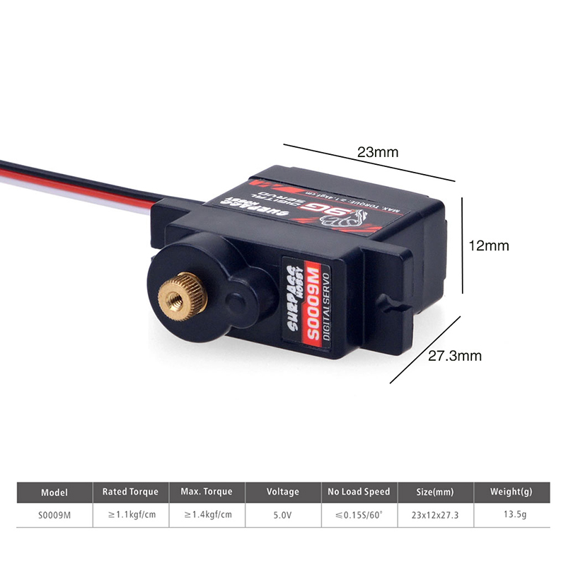 SURPASS ホビーデジタルサーボ 9G 17G 25G  - Rc Plane Servo 9G Metal Gear Micro のレビューと価格