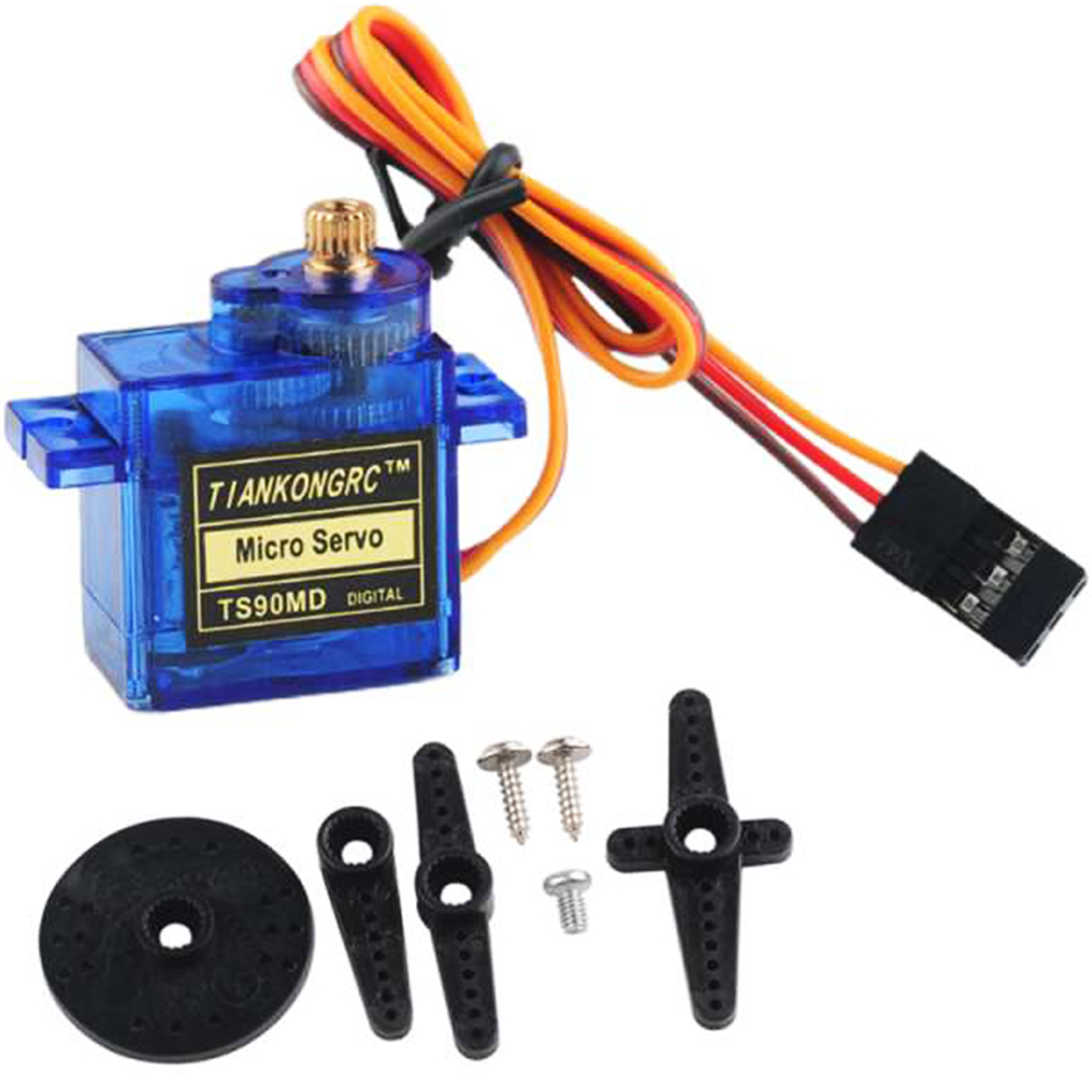 4 ピース/パック TS90MD 9 グラムマイクロサーボモ - Rc Plane Servo 9G Metal Gear Micro のレビューと価格