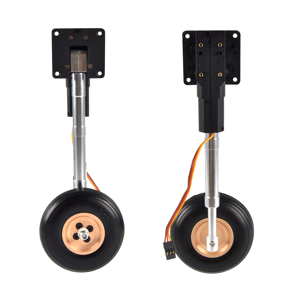 タイヤ付き電気servoless格納式ネットギア,4〜6kg - Rc Airplane Electric Landing Gear Retract のレビューと価格